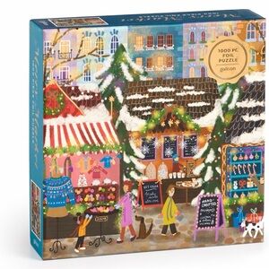 Galison Merry Market 1000 Piece Foil Joy Laforme Jigsaw Puzzle